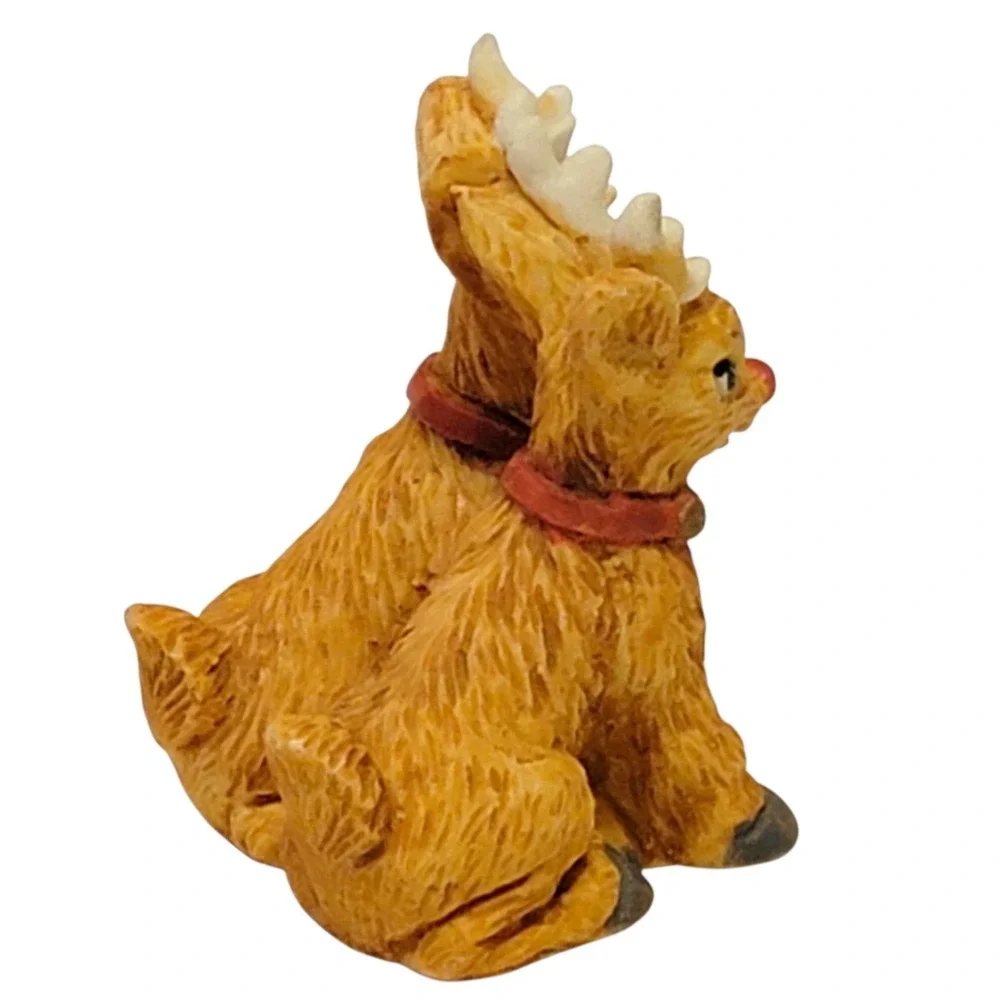 VTG 80s Rudolph Reindeer Figurine 1.75